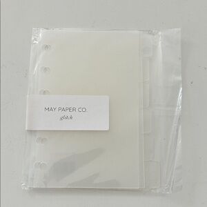 Pocket plastic dividers 6-ring planner NEW